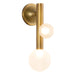 Kuzco Canada - LED Wall Sconce - Reese - Vintage Brass/Opal Glass- Union Lighting Luminaires Decor