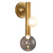 Kuzco Canada - LED Wall Sconce - Reese - Vintage Brass/Smoked Glass- Union Lighting Luminaires Decor