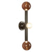 Kuzco Canada - LED Vanity Light - Reese - Urban Bronze/Amber Glass- Union Lighting Luminaires Decor