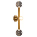 Kuzco Canada - LED Vanity Light - Reese - Vintage Brass/Smoked Glass- Union Lighting Luminaires Decor