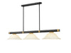 Z-Lite Canada - Three Light Billiard - Vanguard - Matte Black + Rubbed Brass- Union Lighting Luminaires Decor