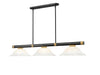 Z-Lite Canada - Three Light Billiard - Vanguard - Matte Black + Rubbed Brass- Union Lighting Luminaires Decor