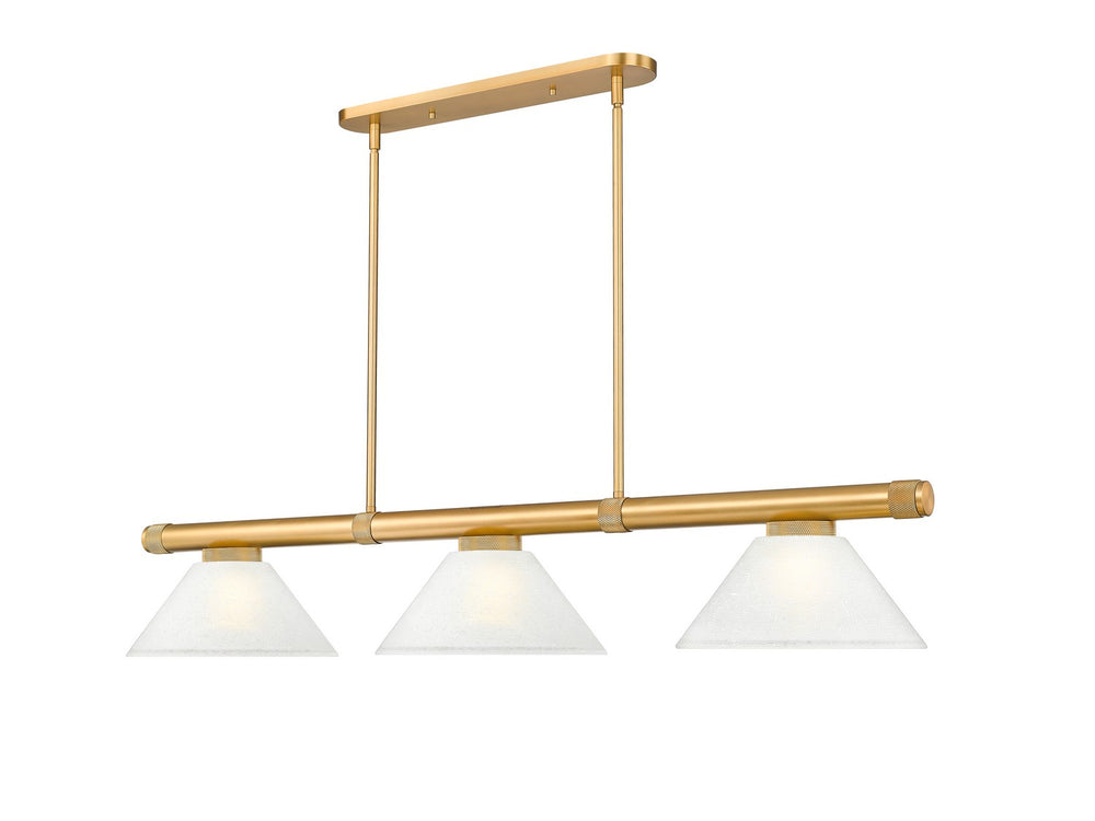 Z-Lite Canada - Three Light Billiard - Vanguard - Rubbed Brass- Union Lighting Luminaires Decor