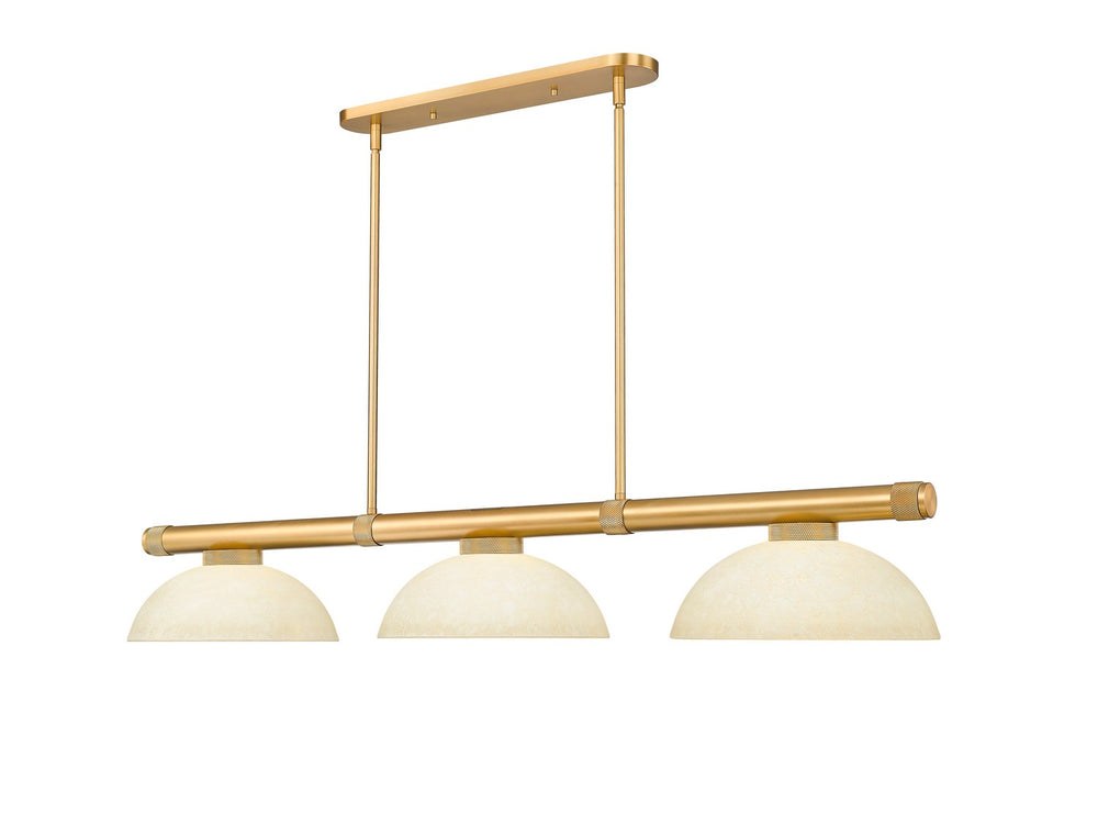 Z-Lite Canada - Three Light Billiard - Vanguard - Rubbed Brass- Union Lighting Luminaires Decor