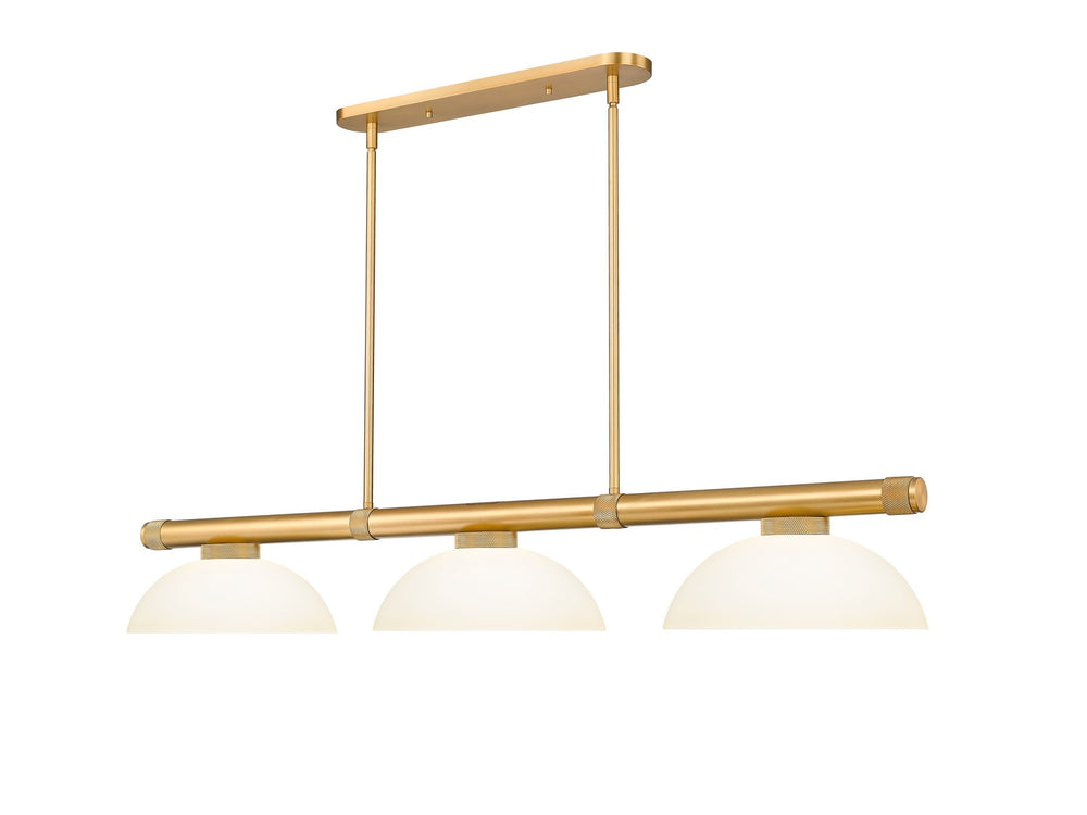 Z-Lite Canada - Three Light Billiard - Vanguard - Rubbed Brass- Union Lighting Luminaires Decor