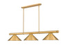 Z-Lite Canada - Three Light Billiard - Vanguard - Rubbed Brass- Union Lighting Luminaires Decor