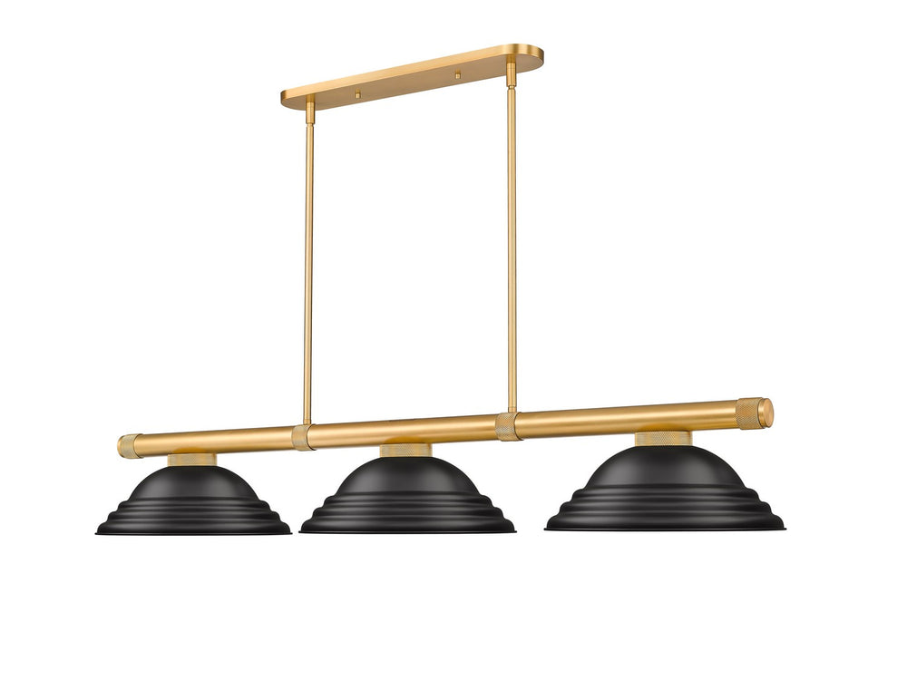 Z-Lite Canada - Three Light Billiard - Vanguard - Rubbed Brass- Union Lighting Luminaires Decor