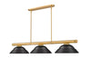 Z-Lite Canada - Three Light Billiard - Vanguard - Rubbed Brass- Union Lighting Luminaires Decor