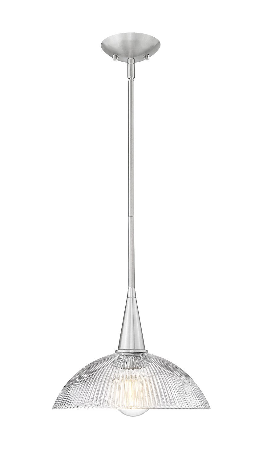Z-Lite Canada - One Light Pendant - Lunelle - Brushed Nickel- Union Lighting Luminaires Decor