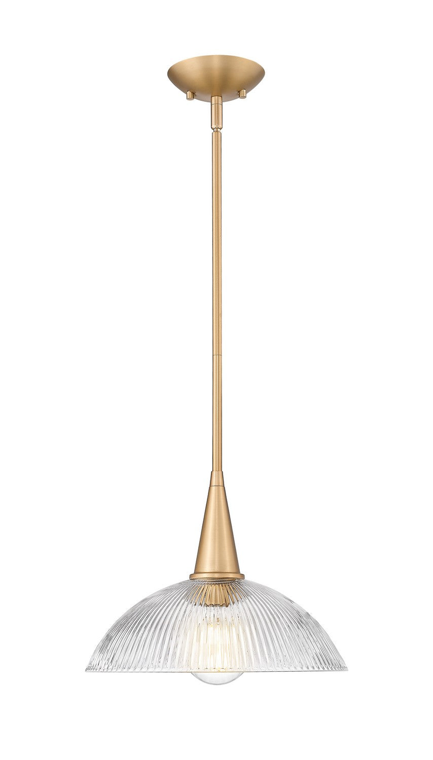 Z-Lite Canada - One Light Pendant - Lunelle - Modern Gold- Union Lighting Luminaires Decor