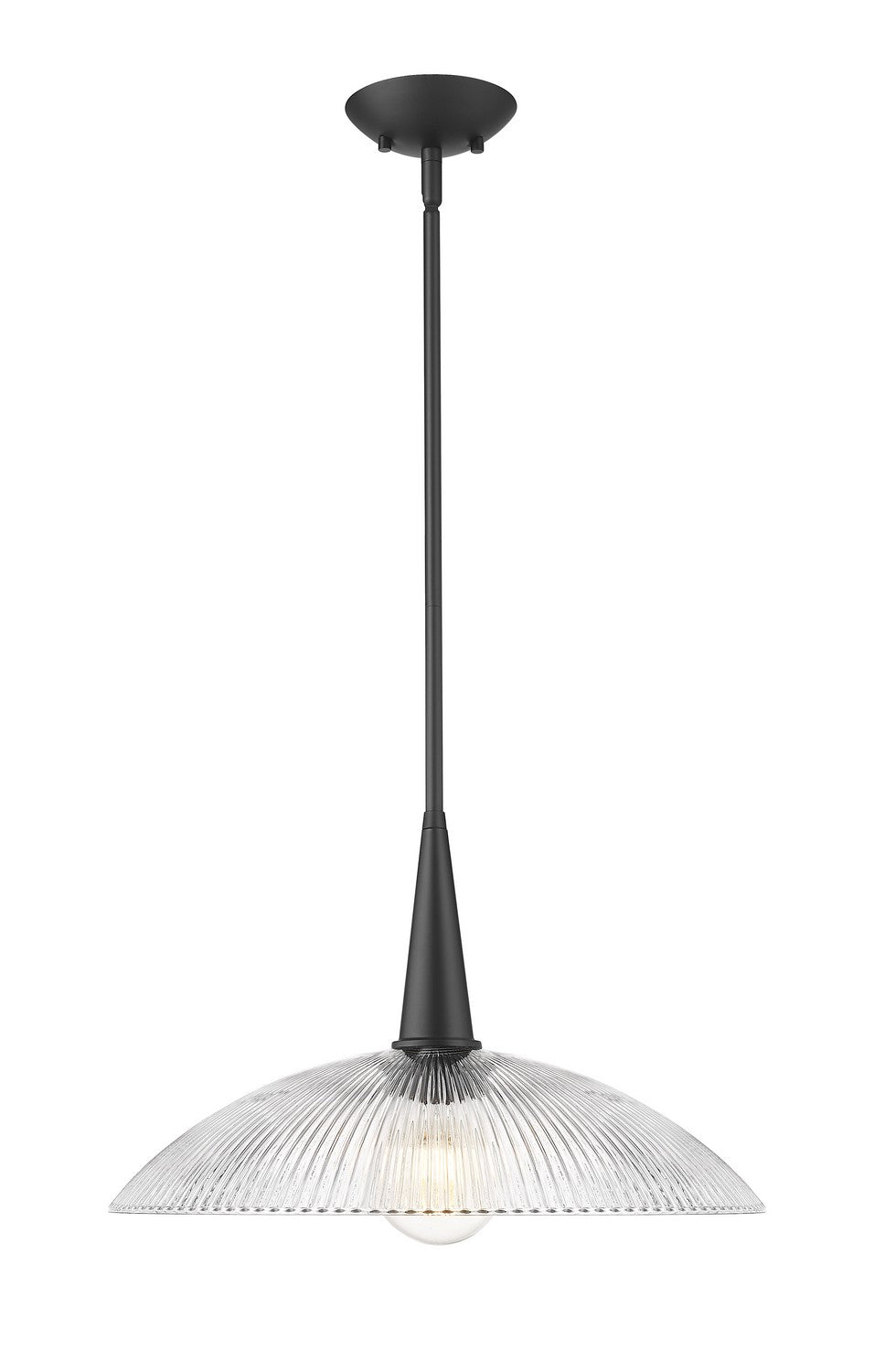 Z-Lite Canada - One Light Pendant - Lunelle - Matte Black- Union Lighting Luminaires Decor