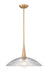 Z-Lite Canada - One Light Pendant - Lunelle - Modern Gold- Union Lighting Luminaires Decor