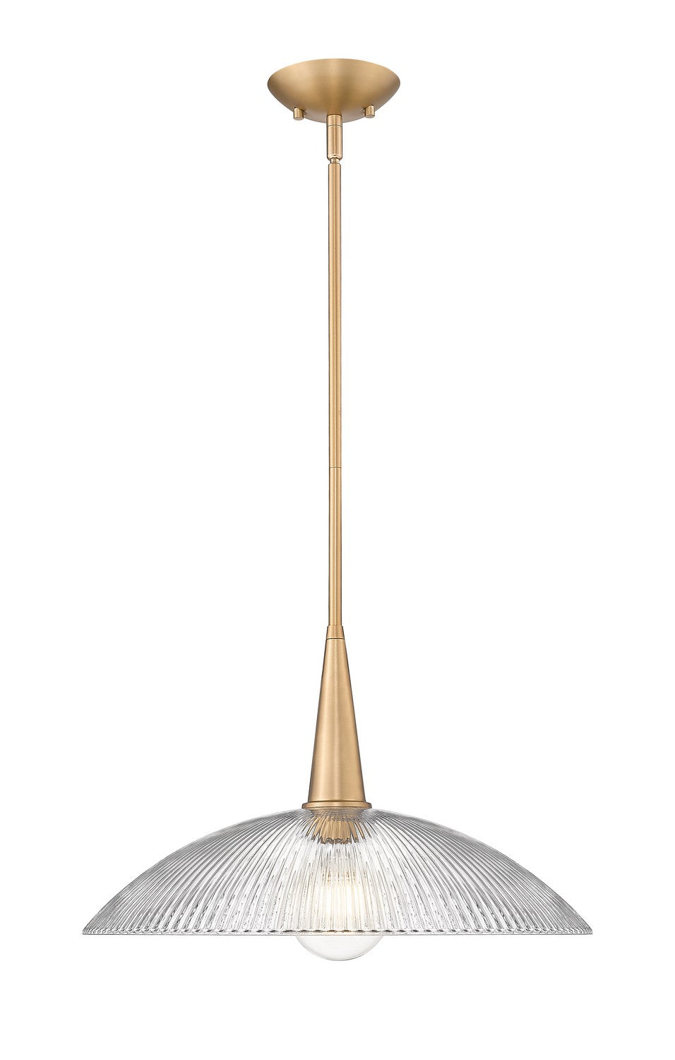 Z-Lite Canada - One Light Pendant - Lunelle - Modern Gold- Union Lighting Luminaires Decor