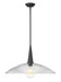 Z-Lite Canada - One Light Pendant - Lunelle - Matte Black- Union Lighting Luminaires Decor