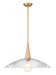 Z-Lite Canada - One Light Pendant - Lunelle - Modern Gold- Union Lighting Luminaires Decor