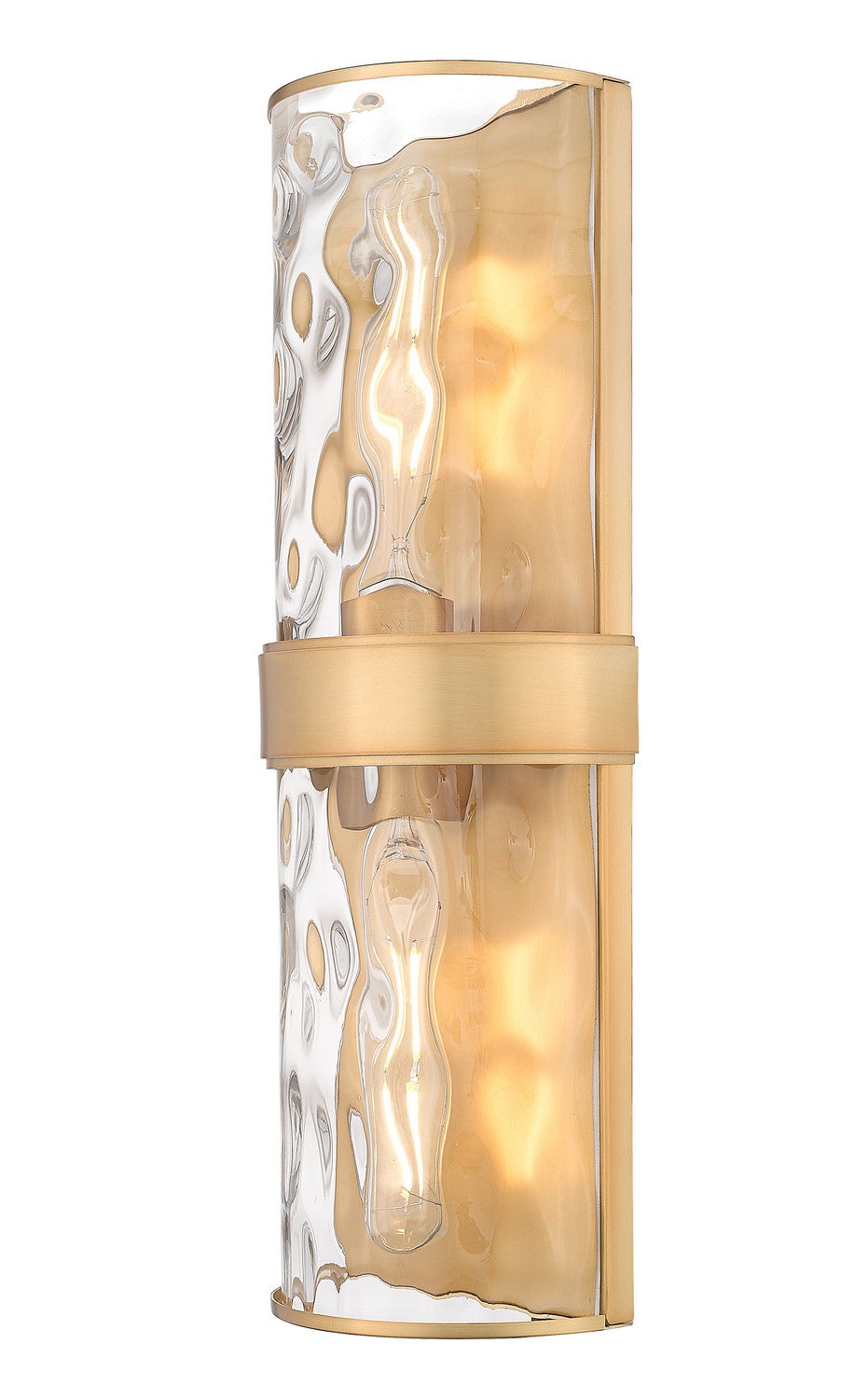 Z-Lite Canada - Two Light Wall Sconce - Meridian - Rubbed Brass- Union Lighting Luminaires Decor