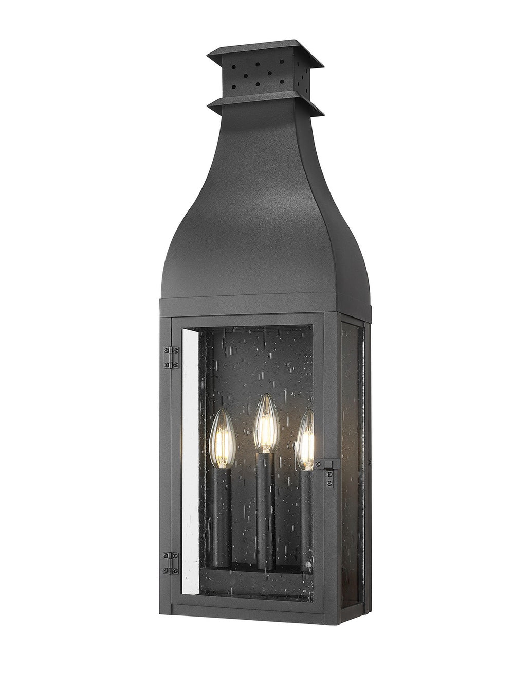 Z-Lite Canada - Three Light Outdoor Wall Light - Toulouse - Sand Black- Union Lighting Luminaires Decor