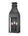 Z-Lite Canada - Three Light Outdoor Wall Light - Toulouse - Sand Black- Union Lighting Luminaires Decor