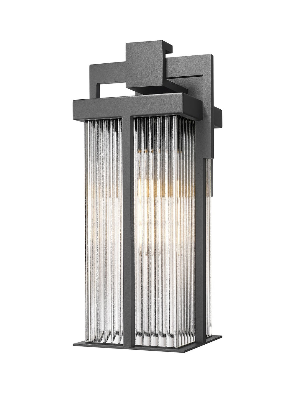Z-Lite Canada - One Light Outdoor Wall Light - Fortis - Sand Black- Union Lighting Luminaires Decor