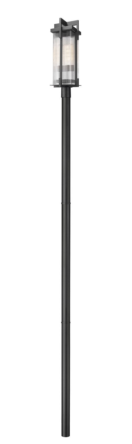 Z-Lite Canada - Two Light Outdoor Post Mounted Fixture - Fortis - Sand Black- Union Lighting Luminaires Decor