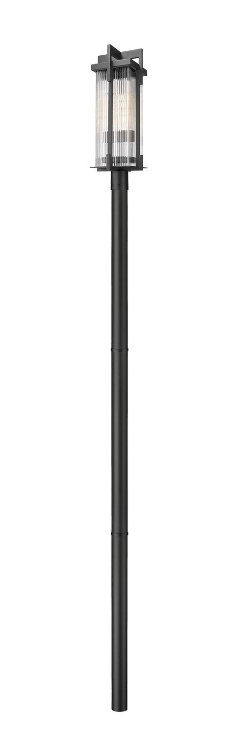 Z-Lite Canada - Two Light Outdoor Post Mounted Fixture - Fortis - Sand Black- Union Lighting Luminaires Decor