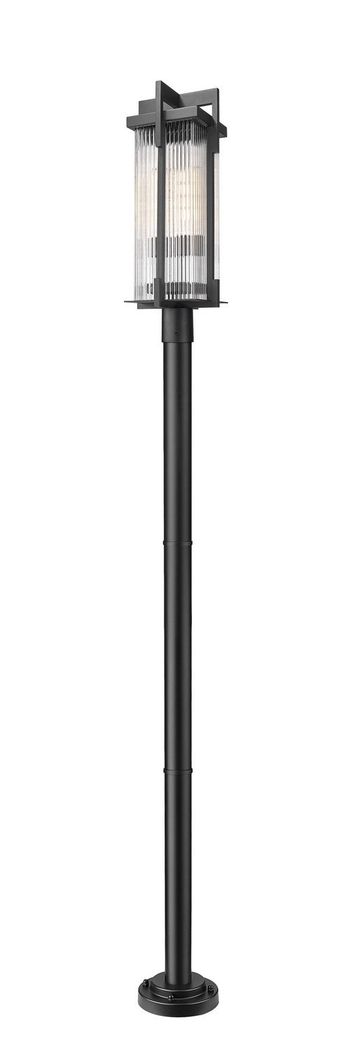 Z-Lite Canada - Two Light Outdoor Post Mounted Fixture - Fortis - Sand Black- Union Lighting Luminaires Decor