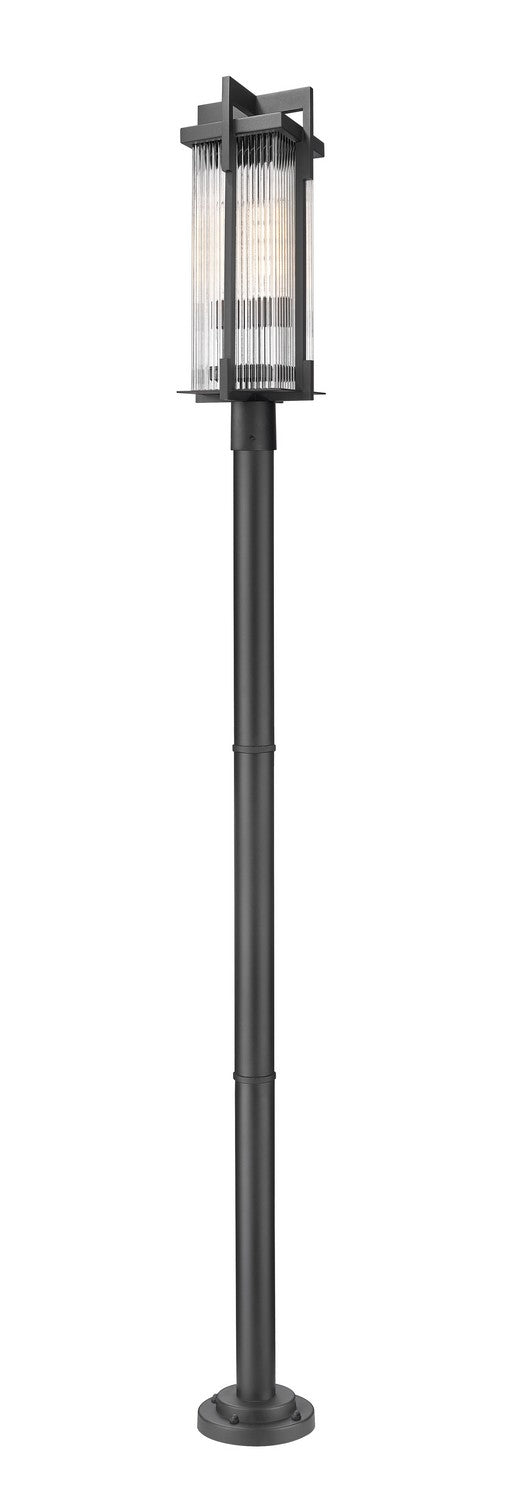Z-Lite Canada - Two Light Outdoor Post Mounted Fixture - Fortis - Sand Black- Union Lighting Luminaires Decor