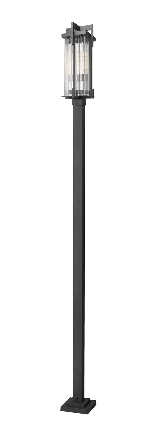 Z-Lite Canada - Two Light Outdoor Post Mounted Fixture - Fortis - Sand Black- Union Lighting Luminaires Decor