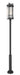 Z-Lite Canada - Three Light Outdoor Post Mounted Fixture - Fortis - Sand Black- Union Lighting Luminaires Decor
