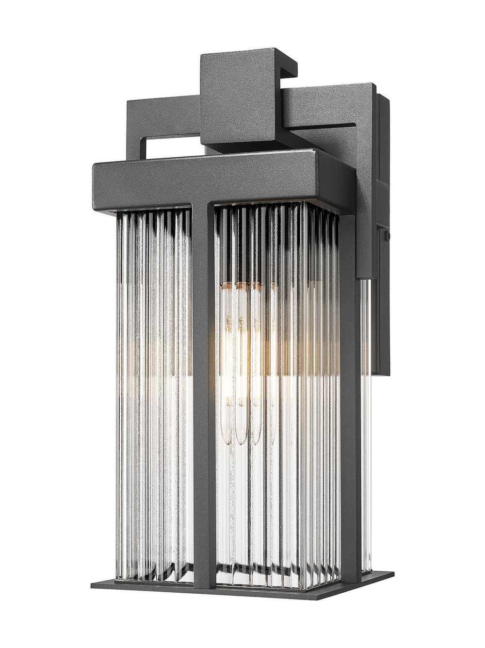 Z-Lite Canada - One Light Outdoor Wall Light - Fortis - Sand Black- Union Lighting Luminaires Decor