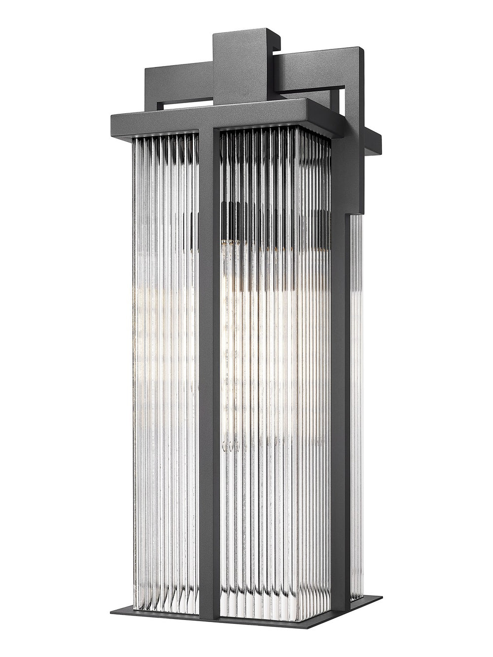 Z-Lite Canada - Three Light Outdoor Wall Light - Fortis - Sand Black- Union Lighting Luminaires Decor