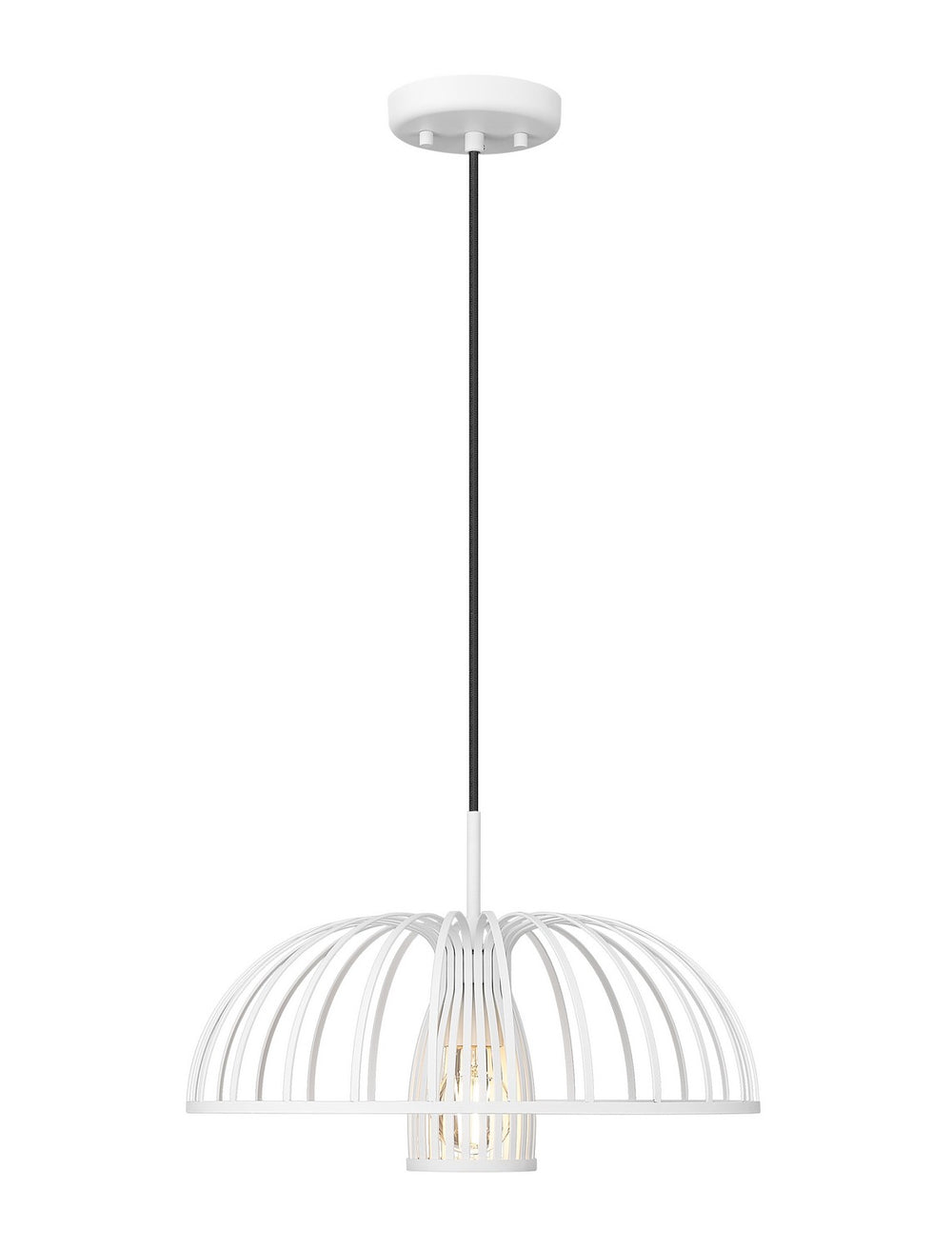 Z-Lite Canada - One Light Pendant - Valencia - Texture White- Union Lighting Luminaires Decor