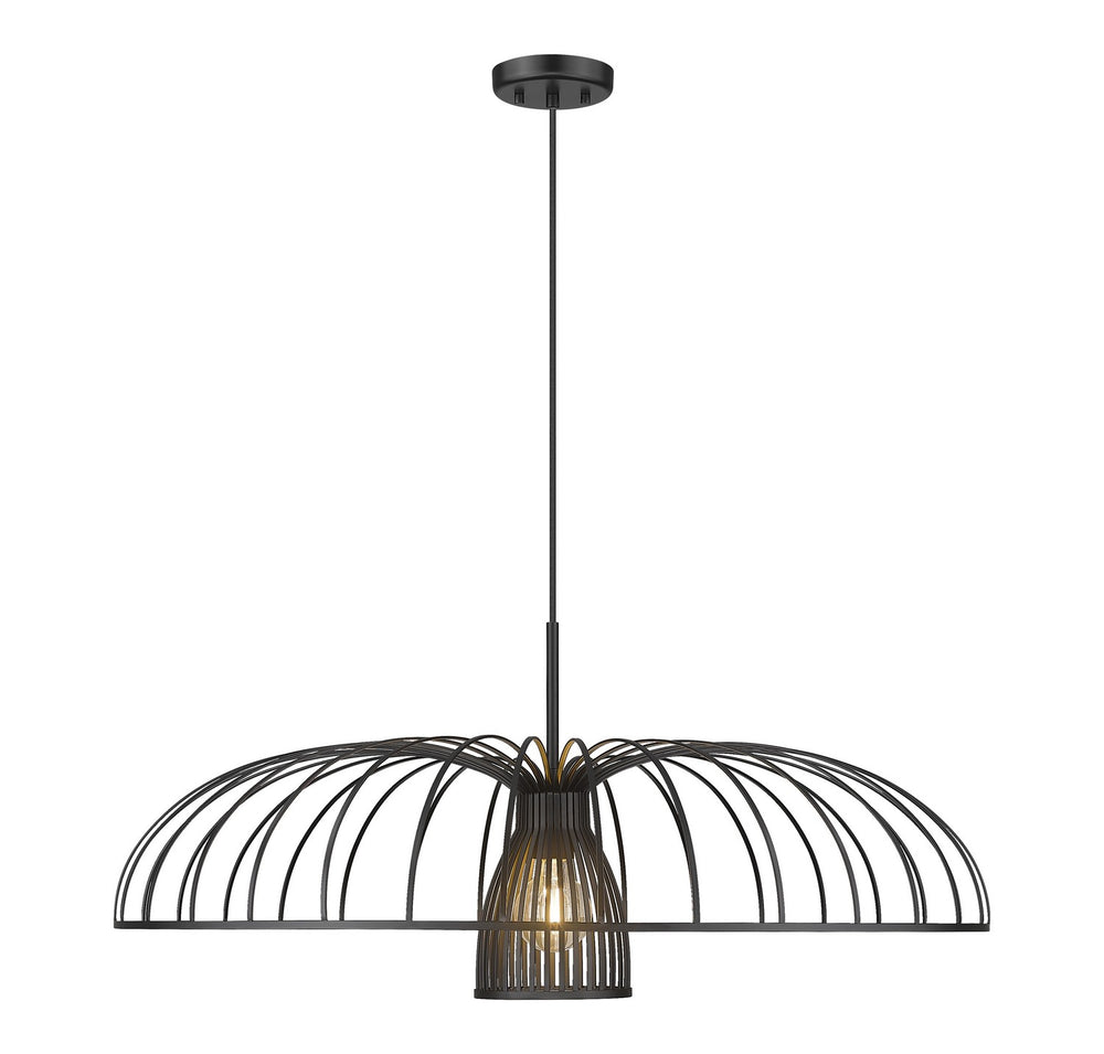 Z-Lite Canada - One Light Pendant - Valencia - Matte Black- Union Lighting Luminaires Decor