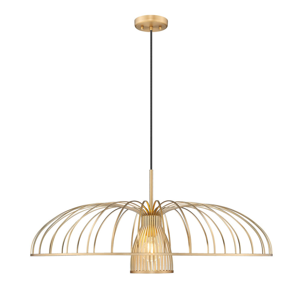 Z-Lite Canada - One Light Pendant - Valencia - Modern Gold- Union Lighting Luminaires Decor