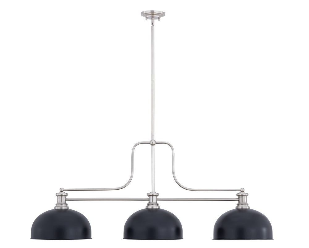 Z-Lite Canada - Three Light Billiard - Melange - Brushed Nickel- Union Lighting Luminaires Decor