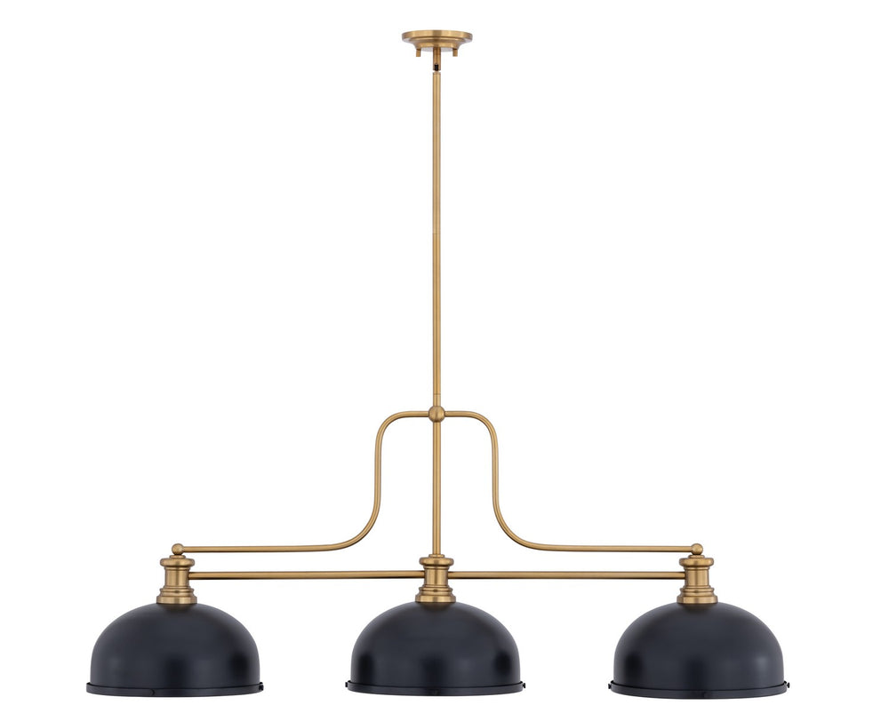 Z-Lite Canada - Three Light Billiard - Melange - Heritage Brass- Union Lighting Luminaires Decor