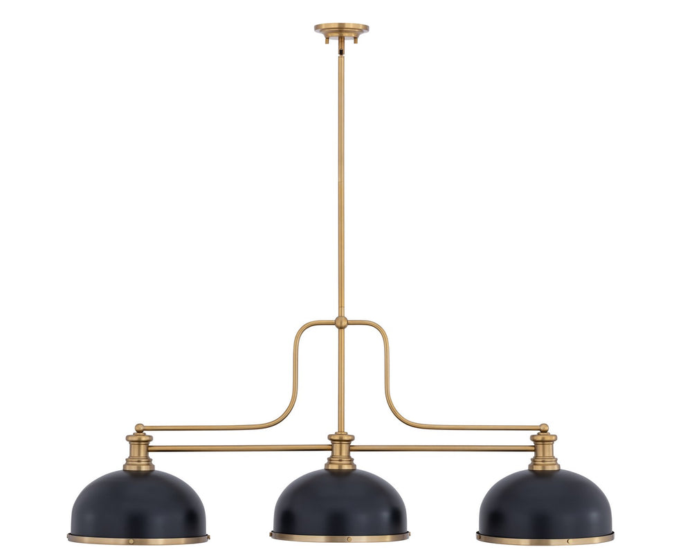 Z-Lite Canada - Three Light Billiard - Melange - Heritage Brass- Union Lighting Luminaires Decor