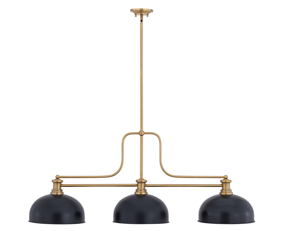 Z-Lite Canada - Three Light Billiard - Melange - Heritage Brass- Union Lighting Luminaires Decor