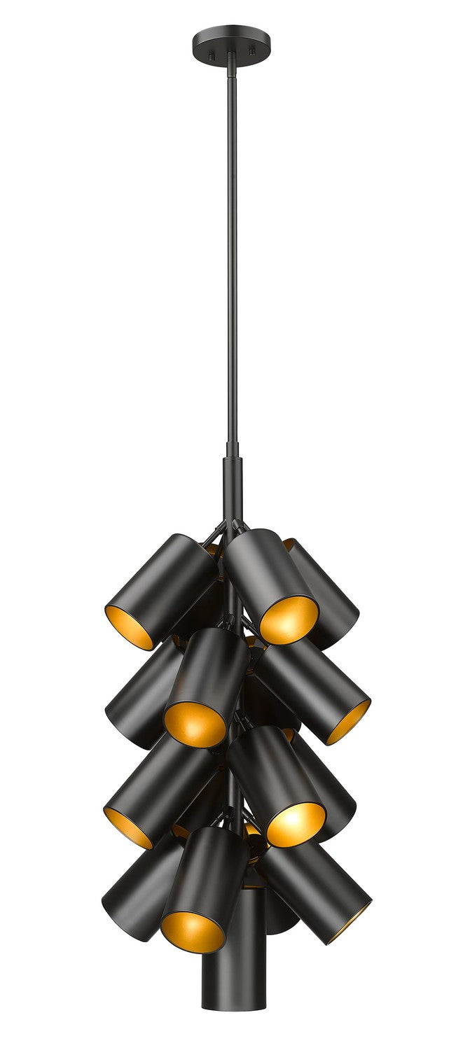 Z-Lite Canada - 17 Light Chandelier - Lumina - Matte Black- Union Lighting Luminaires Decor