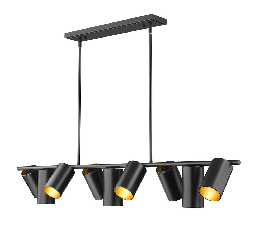 Z-Lite Canada - Nine Light Linear Chandelier - Lumina - Matte Black- Union Lighting Luminaires Decor