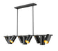 Z-Lite Canada - Nine Light Linear Chandelier - Lumina - Matte Black- Union Lighting Luminaires Decor