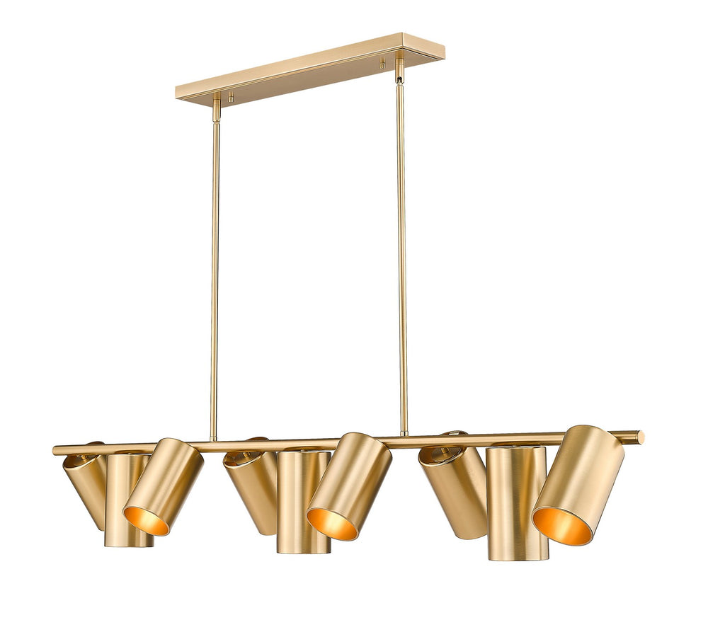 Z-Lite Canada - Nine Light Linear Chandelier - Lumina - Modern Gold- Union Lighting Luminaires Decor