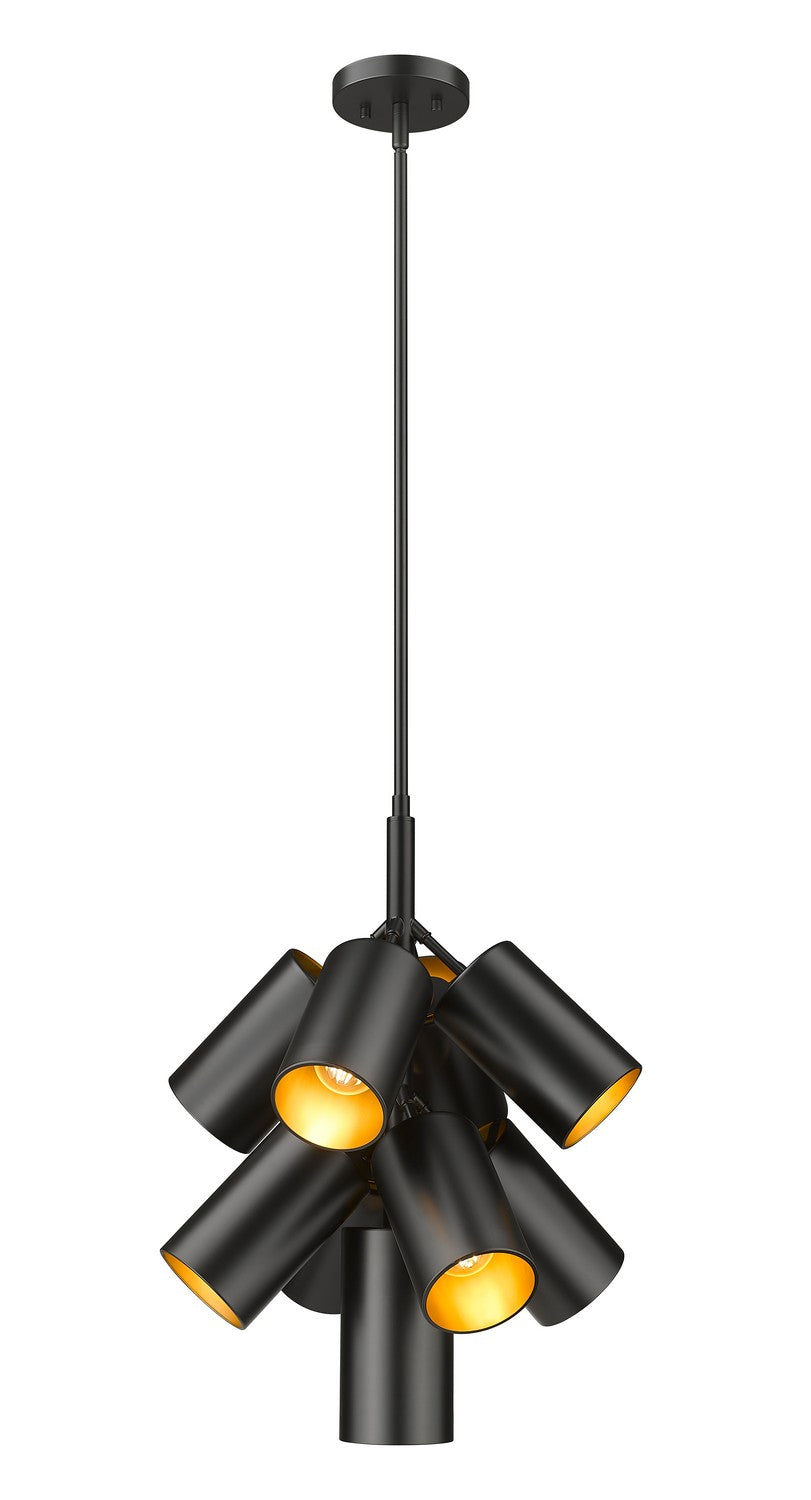 Z-Lite Canada - Nine Light Chandelier - Lumina - Matte Black- Union Lighting Luminaires Decor