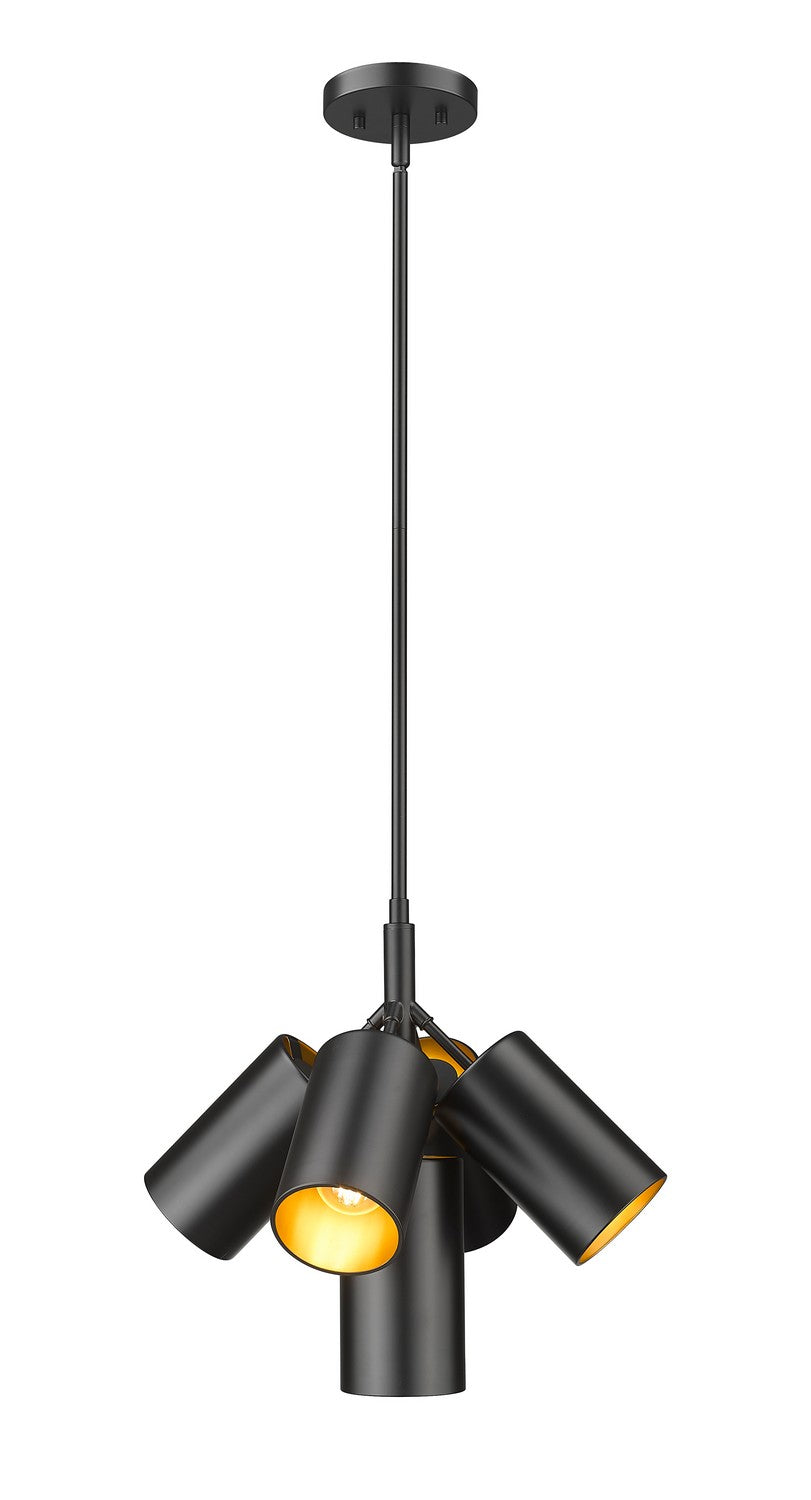 Z-Lite Canada - Five Light Chandelier - Lumina - Matte Black- Union Lighting Luminaires Decor