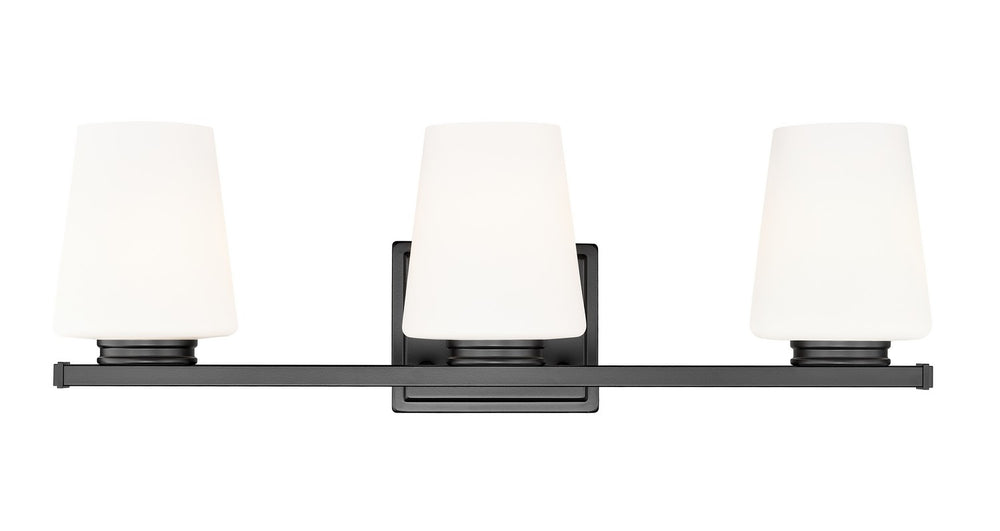 Z-Lite Canada - Three Light Vanity - Nextra - Matte Black- Union Lighting Luminaires Decor