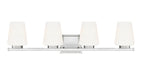 Z-Lite Canada - Four Light Vanity - Nextra - Brushed Nickel- Union Lighting Luminaires Decor