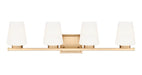 Z-Lite Canada - Four Light Vanity - Nextra - Modern Gold- Union Lighting Luminaires Decor