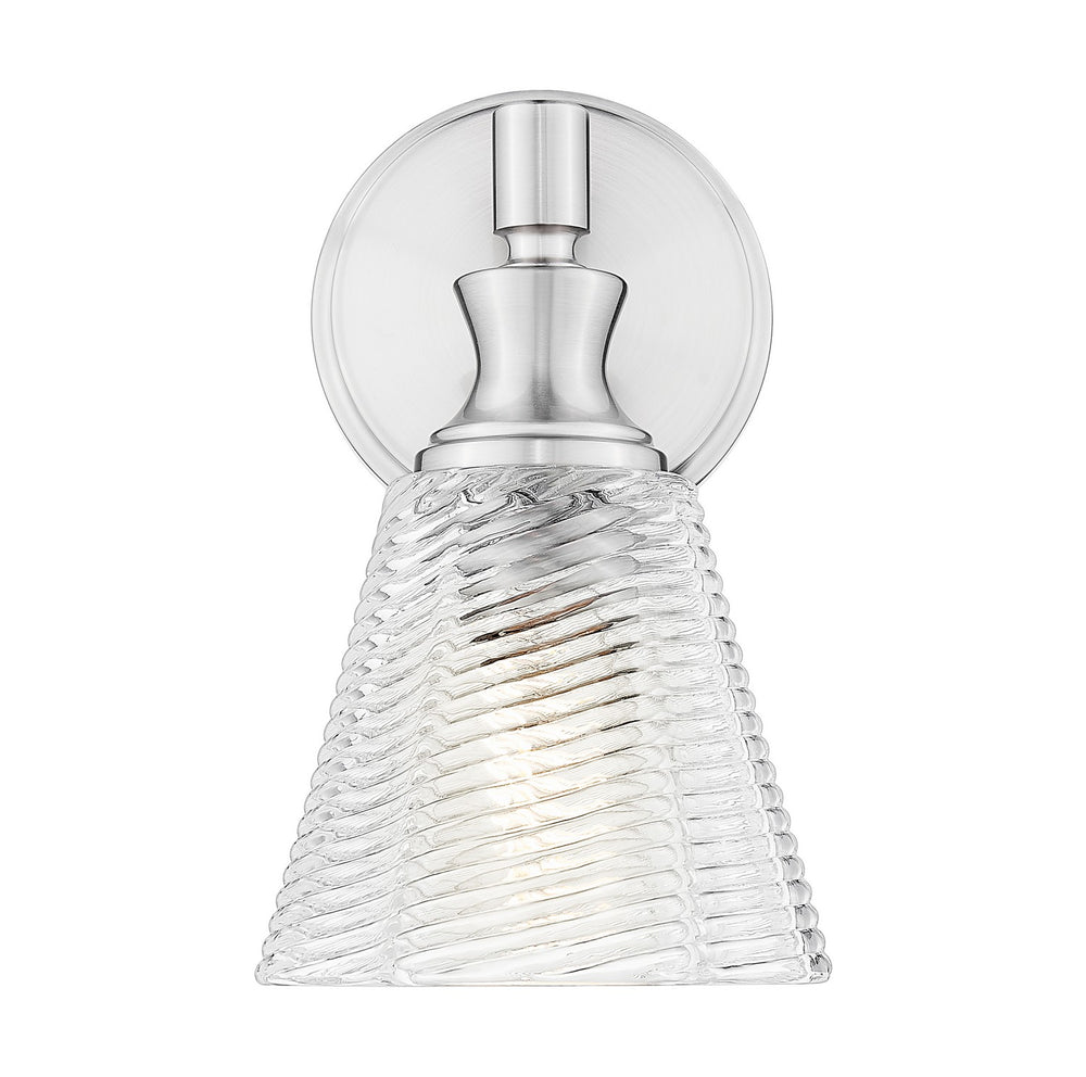 Z-Lite Canada - One Light Wall Sconce - Auden - Brushed Nickel- Union Lighting Luminaires Decor