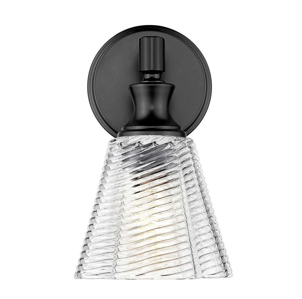 Z-Lite Canada - One Light Wall Sconce - Auden - Matte Black- Union Lighting Luminaires Decor