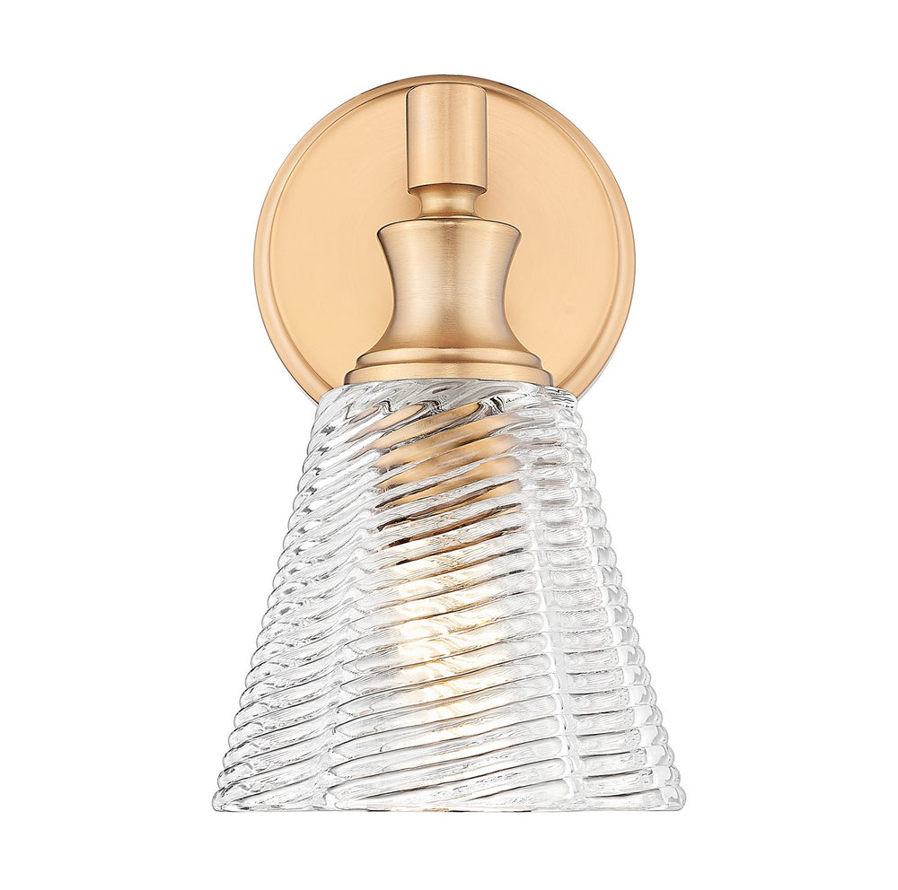Z-Lite Canada - One Light Wall Sconce - Auden - Modern Gold- Union Lighting Luminaires Decor